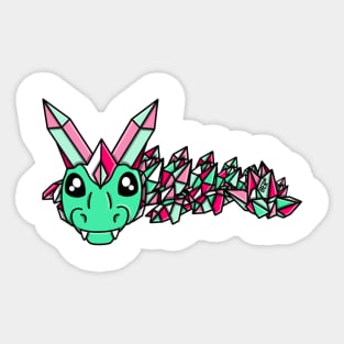 Abrosexual Pride Fidget Crystal Dragon Sticker